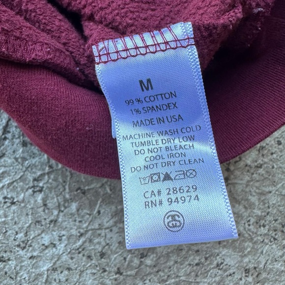 Lightweight Made In USA Stussy Hoodie - Picture 4 of 5